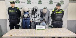  Capturadas en flagrancia tres personas por tráfico de estupefacientes en Bogotá
