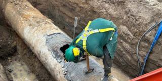 Racionamiento agua Bogotá: obra válvula mejora servicio Ciudad Bolívar