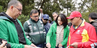Distrito recorrió obras en la Serranía El Zuque de Cerros Orientales