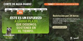 Racionamiento de agua en Bogotá, Funza, Madrid miércoles 23 de octubre de 2024