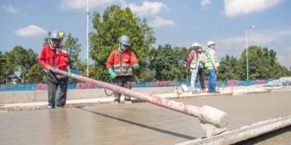 Personas de construcción Foto: IDU