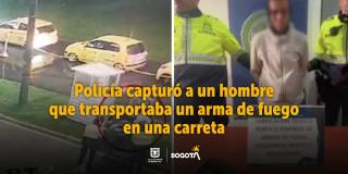 Video: Capturado hombre en Bogotá que ocultaba un arma en una carreta
