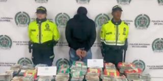 Seguridad en Bogotá: Domiciliario capturado por llevar $55 millones