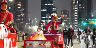 Vive la Magia especial de Navidad en la Ciclovía Nocturna de Bogotá 