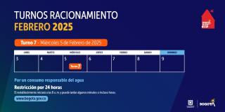 Racionamiento de agua en Bogotá, Funza, Madrid miércoles 5 de febrero 