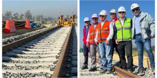 Metro de Bogotá cinco datos de instalación de rieles en patio taller