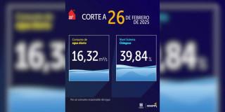 Niveles embalses por racionamiento de agua Bogotá 26 de febrero 2025