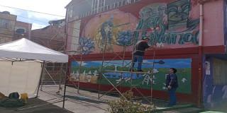 Mural de la Memoria estrategia Barrios Vivos en Suba