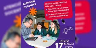 Docente y estudiantes - Foto Secretaría de Educación