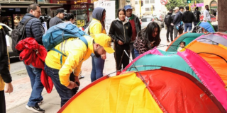 Población Emberá se encuentra en Bogotá protestando en diversos puntos