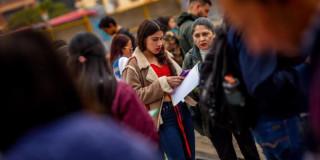 ciudadanos en feria de empleo Foto: Secretaría Distrital de Desarrollo Económico