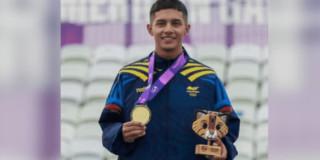 Bogotá logró medalla oro con Santiago Vásquez en patinaje de carreras