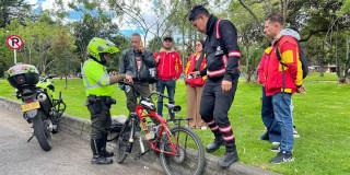 Operativos en Bogotá contra ciclomotores en andenes y pasos peatonales 