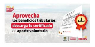 Cómo descargar el certificado del aporte voluntario del 10 % impuestos