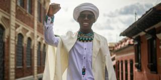 Marlon apasionado por fortalecer la identidad afrocolombiana en Bogotá