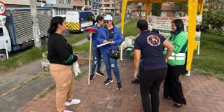 Jornada de reciclaje en barrio Boitá en localidad Kennedy en Bogotá