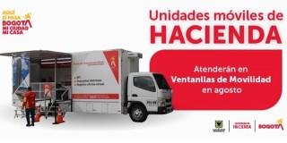 Impuestos en Bogotá y trámites de Hacienda en Ventanillas de Movilidad