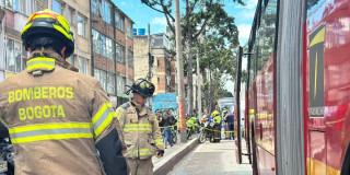 Movilidad Bogotá trancón y retrasos en TransMilenio en avenida Caracas con calle 48