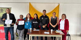 Fotografía de operarios en Bogotáen la instalación formal de las instancias de participación ciudadana y la posesión de los delegados y consejeros electos durante la Jornada Única Electoral Ciudadana – JUEC 2025