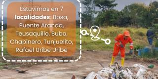 Jornadas limpieza localidades de Bogotá recolección de escombros 2025
