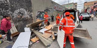 Más de 500 m² de espacio púbico recuperados en Los Mártires