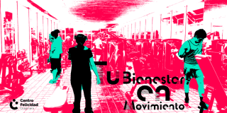 Imagen: cartel con figuras de personas contando sobre los nuevos servicios de bienestar en el CEFE Chapinero