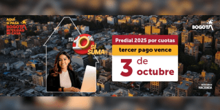 Imagen de la pieza gráfica que invita a la ciudadanía a pagar la tercera cuota del impuesto predial