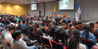 Imagen de los asistentes al evento académico “Paisaje, saberes y ciudad”