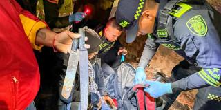 En la foto armas incautadas por las autoridades en Puente Aranda