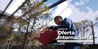 Foto de un hombre realizando riego de plantas.