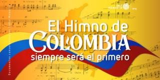 Fotografía caratula libro Señal Memoria, "El Himno de Colombia siempre será el primero",