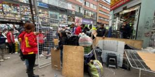 Operativo en San Victornino Bogotá deja 2 detenidos y 40 armas blancas