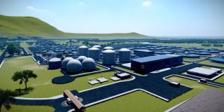 Foto que muestra el proyecto de la PTAR Canoas