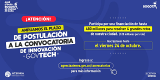Diseño donde se explican los datos más importantes de la ampliación del plazo para participar en la convocatoria