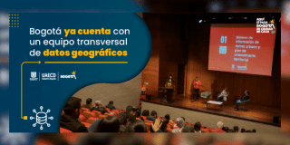 Imagen de la pieza gráfica que promociona un equipo transversal de datos geográficos