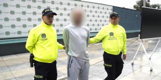 En la foto la captura del responsable de feminicidio en Bosa 