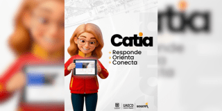 Imagen de la pieza gráfica que promociona a Catia, nuevo sistema de atención al usuario.