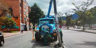Foto que muestra trabajadores del Acueducto de Bogotá
