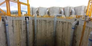 Imagen de la construcción de la PTAR Canoas