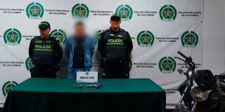 En la foto la foto del capturado en Bosa