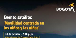 Imagen con el nombre del panel 'Movilidad centrada en las niñas y los niños'