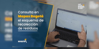 Imagen de la pieza gráfica que promociona Mapas Bogotá