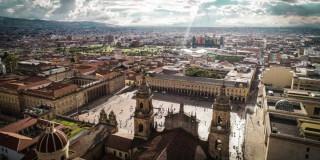 Panorámica de Bogotá, Plaza de Bolívar.