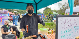 Foto de un emprendedor de la localidad de Suba