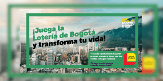 Imagen de la pieza gráfica que promociona el sorteo de la Lotería de Bogotá de este jueves 6 de noviembre