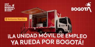 Foto de la Unidad Móvil de Atención de la Agencia Distrital de Empleo de Bogotá.
