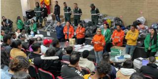 Capacitación de nuevos trabajadores de Aguas de Bogotá 