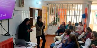 en la foto una capacitación sobre la sensibilización desde la Ruta de Atención y fortalecimiento de su ejercicio de liderazgo.