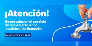 Imagen que anuncia las novedades en el servicio en Usaquén 