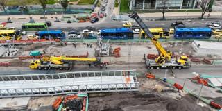 Foto de un frente de obra en Bogotá